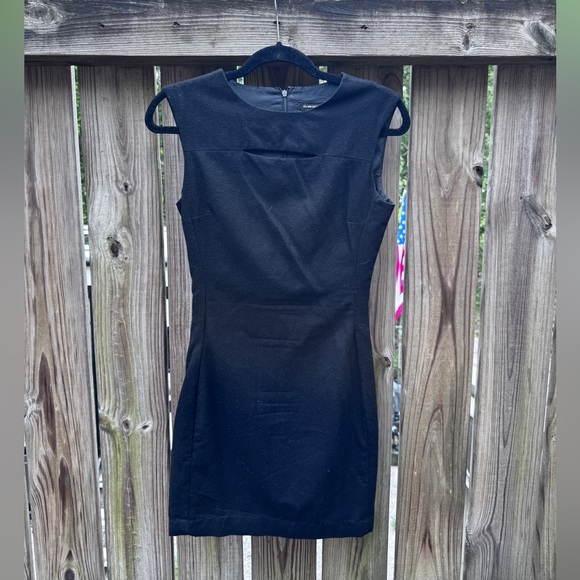 Club Monaco Black Wool Mini Dress - Picture 1 of 4